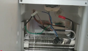Frost buildup on the evaporator coils inside a freezer